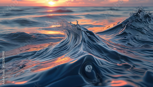 background image of ocean waves is beautiful.