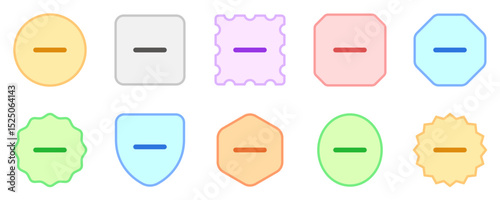Vector minus negative subtract remove mark icon. Black, white background. Perfect for app and web interfaces, infographics, presentations, marketing, etc.