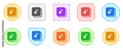 Editable vector music playlist album icon. Black, transparent white background. Part of a big icon set family. Perfect for web and app interfaces, presentations, infographics, etc