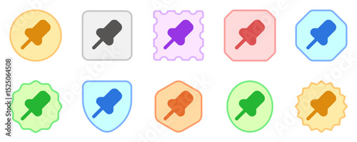 Editable vector push pin icon. Part of a big icon set family. Perfect for web and app interfaces, presentations, infographics, etc