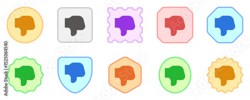 Editable vector dislike thumb reaction icon. Part of a big icon set family. Perfect for web and app interfaces, presentations, infographics, etc