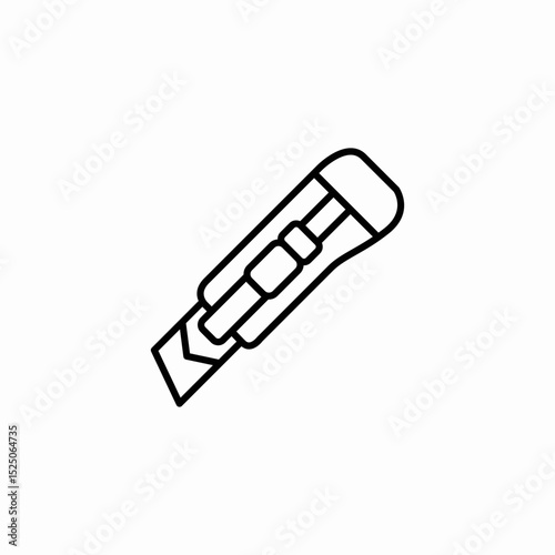 box cutter icon sign vector