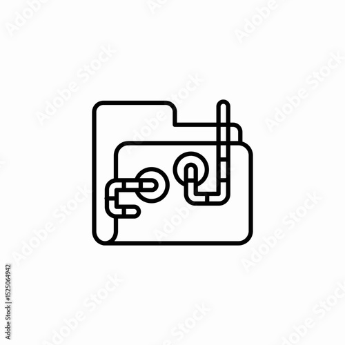 bug package icon sign vector