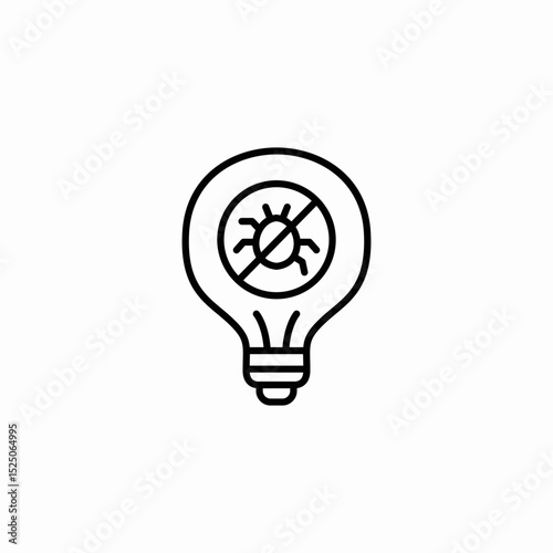bug repellent icon sign vector