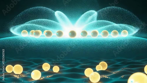 Mystical Energy Field: An otherworldly image showcases a celestial event, with a radiant energy field illuminating a scene, creating a captivating illustration of a science concept.