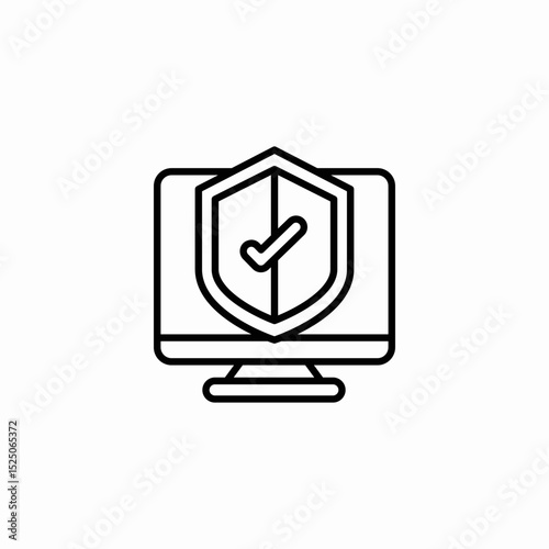 computer cleared icon sign vector