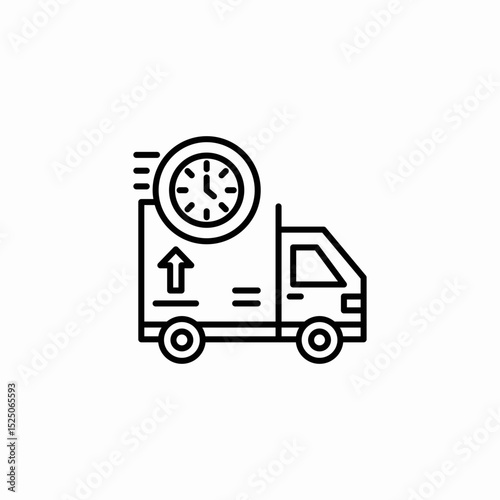 delivery time icon sign vector
