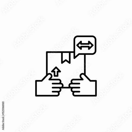 handled with care icon sign vector