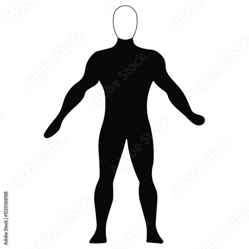 Three-dimensional animated silhouettes of people running, illustrating the human body in motion for sport, business, or health