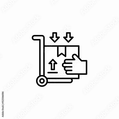 handled withcare icon sign vector
