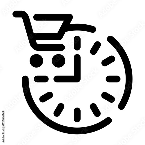 Shopping time icon