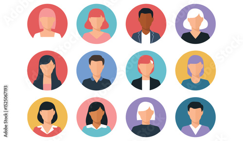 Single male person icon professional avatar for website or app