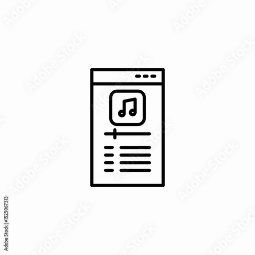music audio file icon sign vector