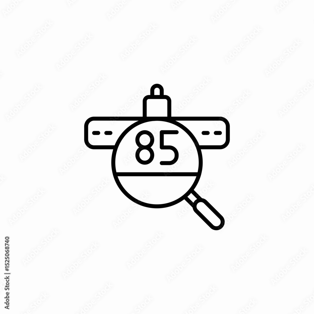 Obraz premium score analysis icon sign vector