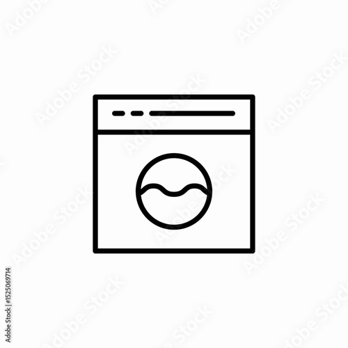 washing machine icon sign vector