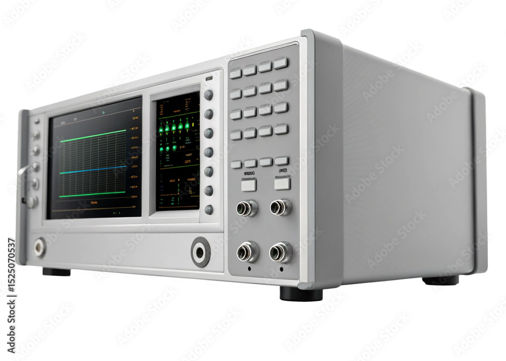 Fototapeta premium Signal Analyzer isolated on white background