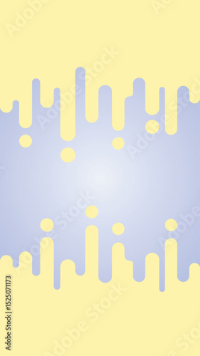 Illustration background of wavy lines with pastel yellow and blue from top and bottom