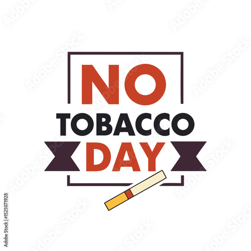  No tobacco day vector illustration.
