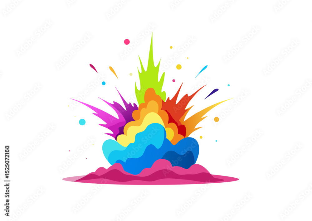 Obraz premium abstract colorful splashes
