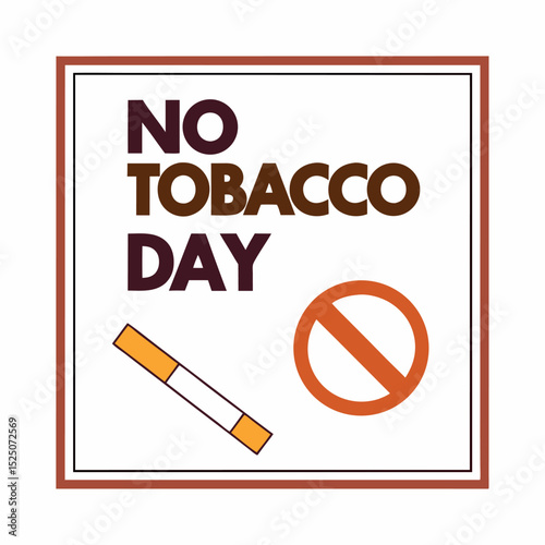  No tobacco day vector illustration.
