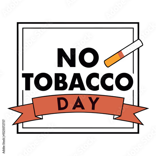  No tobacco day vector illustration.
