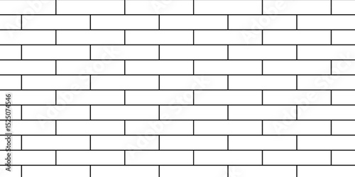 white brick wall texture and solid bricks seamless pattern background.	