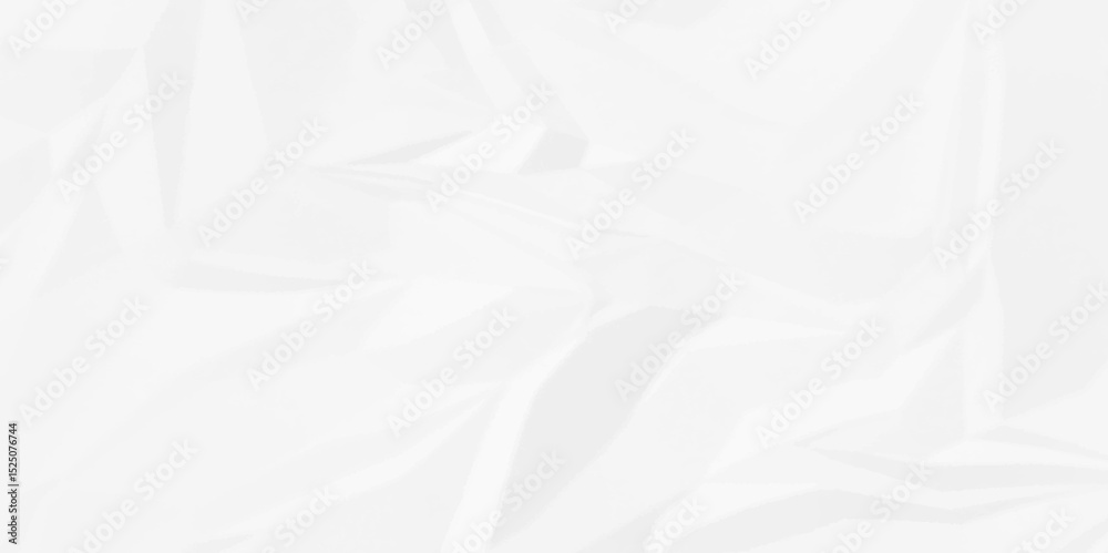 Obraz premium White crumpled paper Blank white crumpled and creased paper poster. 