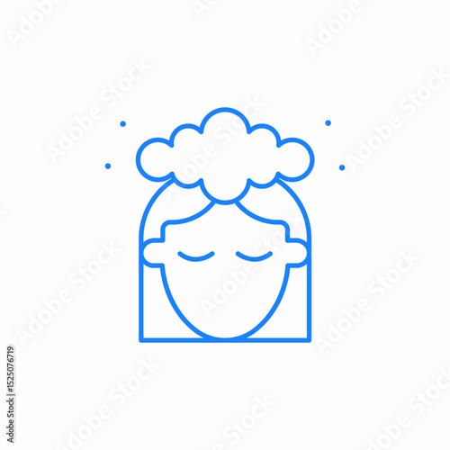 calm meditation mindfulness icon sign vector