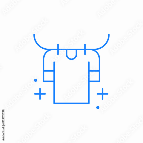 clean clothes freshness icon sign vector