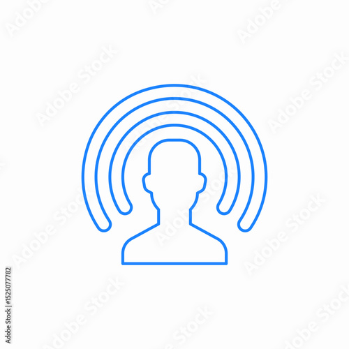 user profile signal icon sign vector