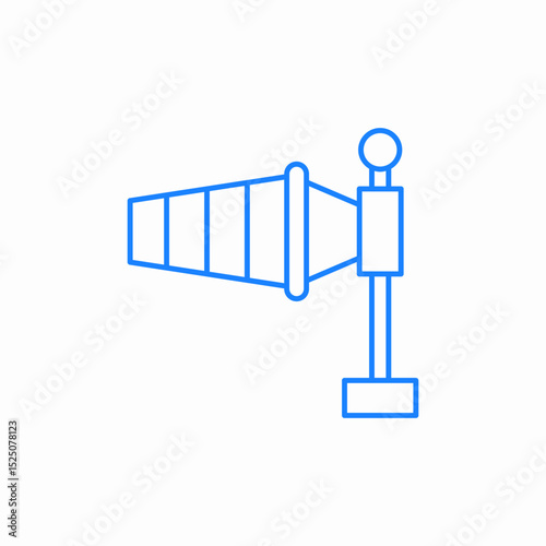 wind sock indicator icon sign vector