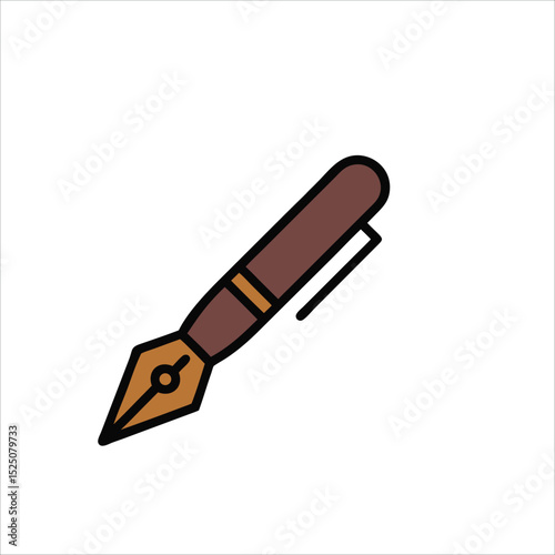 vector illustration of a pen