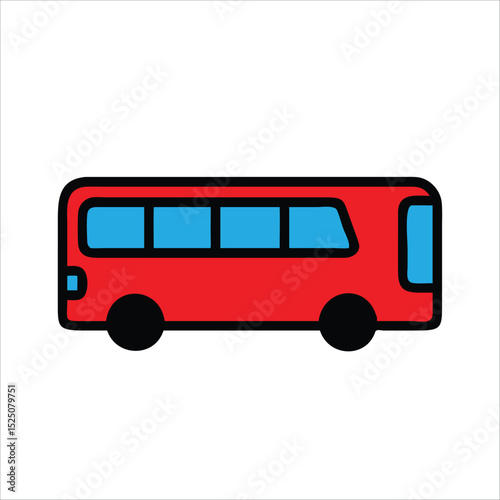 vector illustration of a bus