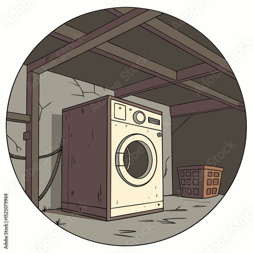 vector illustration of a modern kitchen