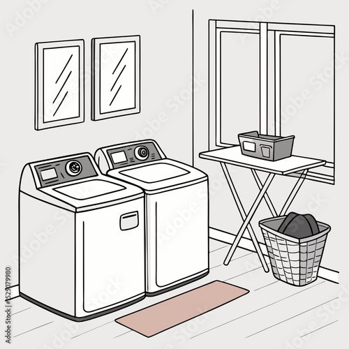 vector illustration of household appliances