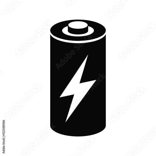 Battery Icon with Lightning Bolt