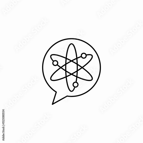 artifiial atomic box icon sign vector