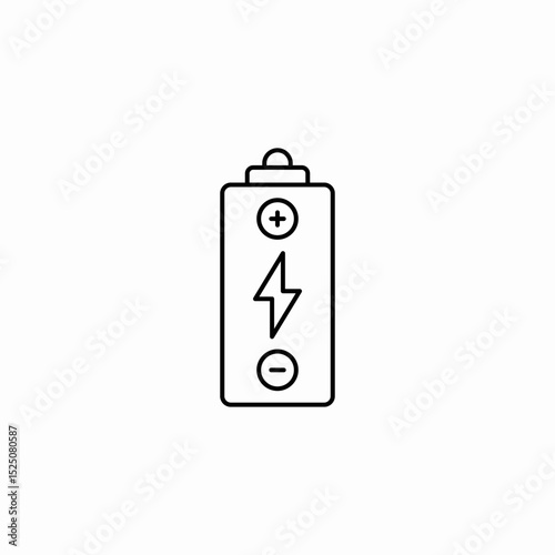 battery single icon sign vector