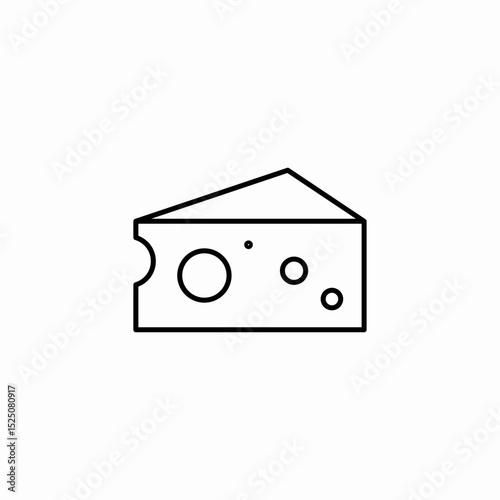 cheese gouda icon sign vector