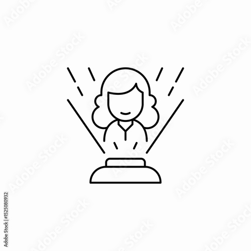 career promotion icon sign vector