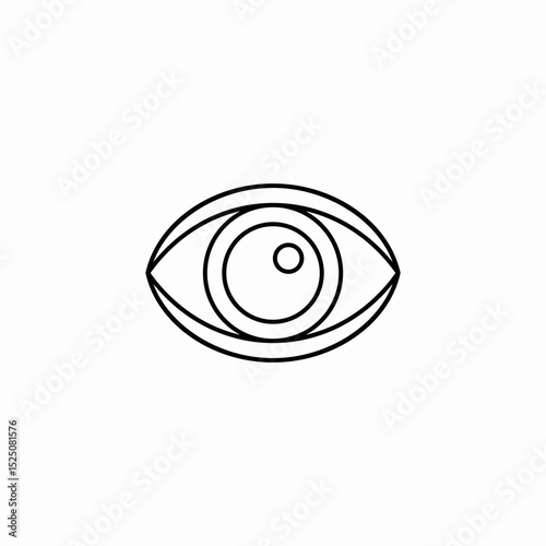 eye vision visibility icon sign vector