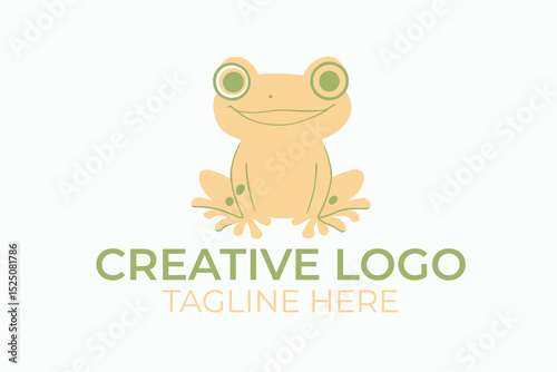 green frog vector illustration