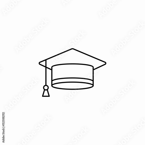 graduate hat icon sign vector