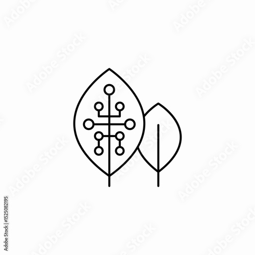 green technology icon sign vector