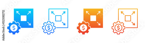 Scalability icon sheet multiple style collection