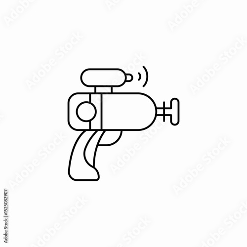 laser gun icon sign vector