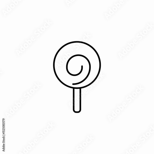 lollipop candy icon sign vector