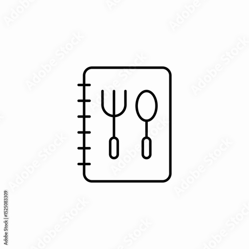 menu food icon sign vector