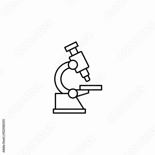 microscope lab icon sign vector