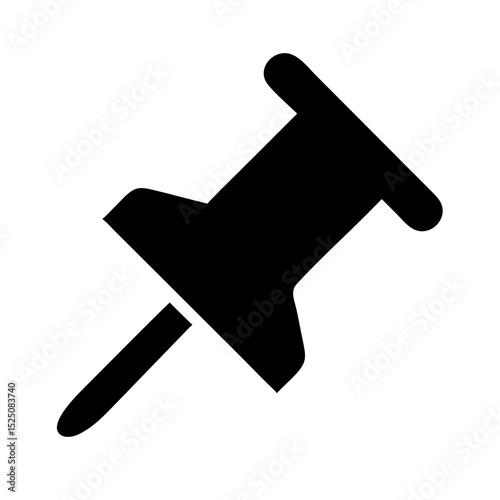 push pin thumbtack icon design